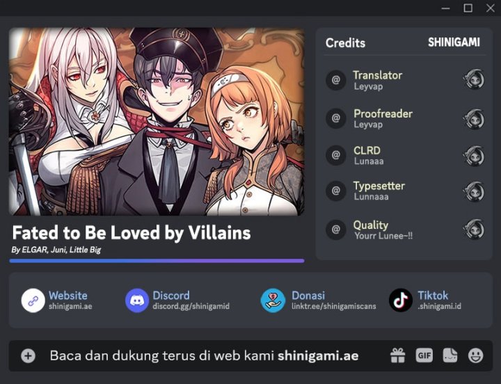 Fated To Be Loved By Villains Chapter 36 Bahasa Indonesia