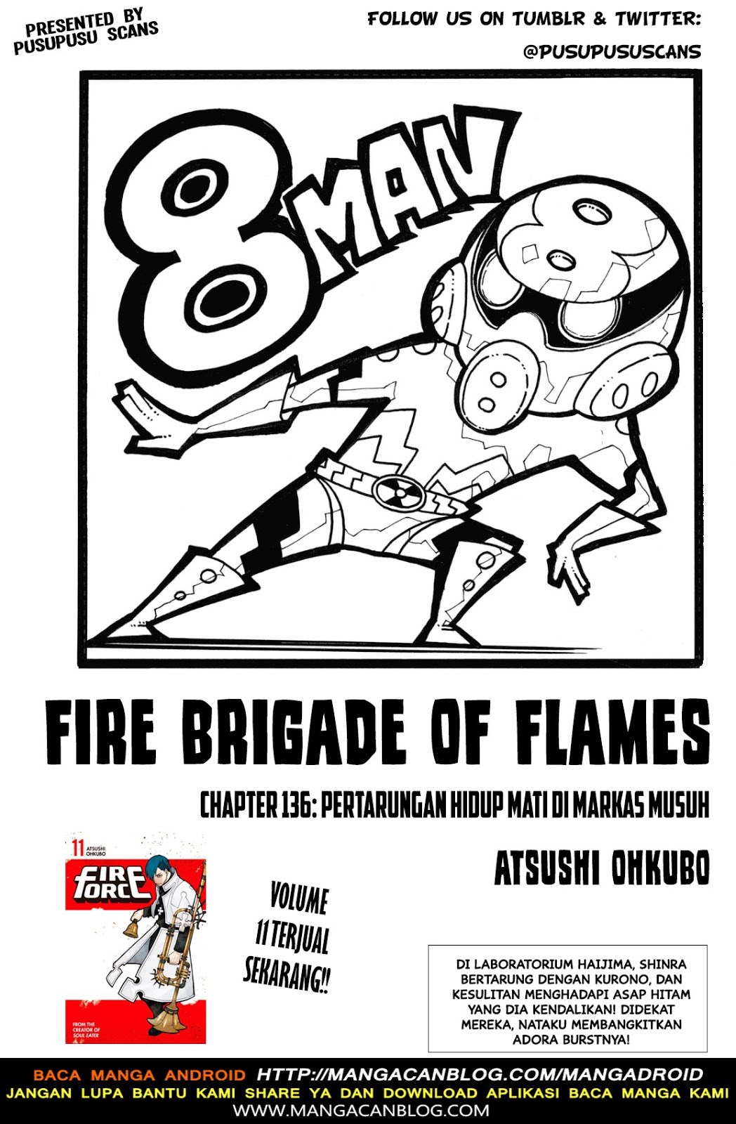 Fire Brigade of Flame Chapter 136 Bahasa Indonesia