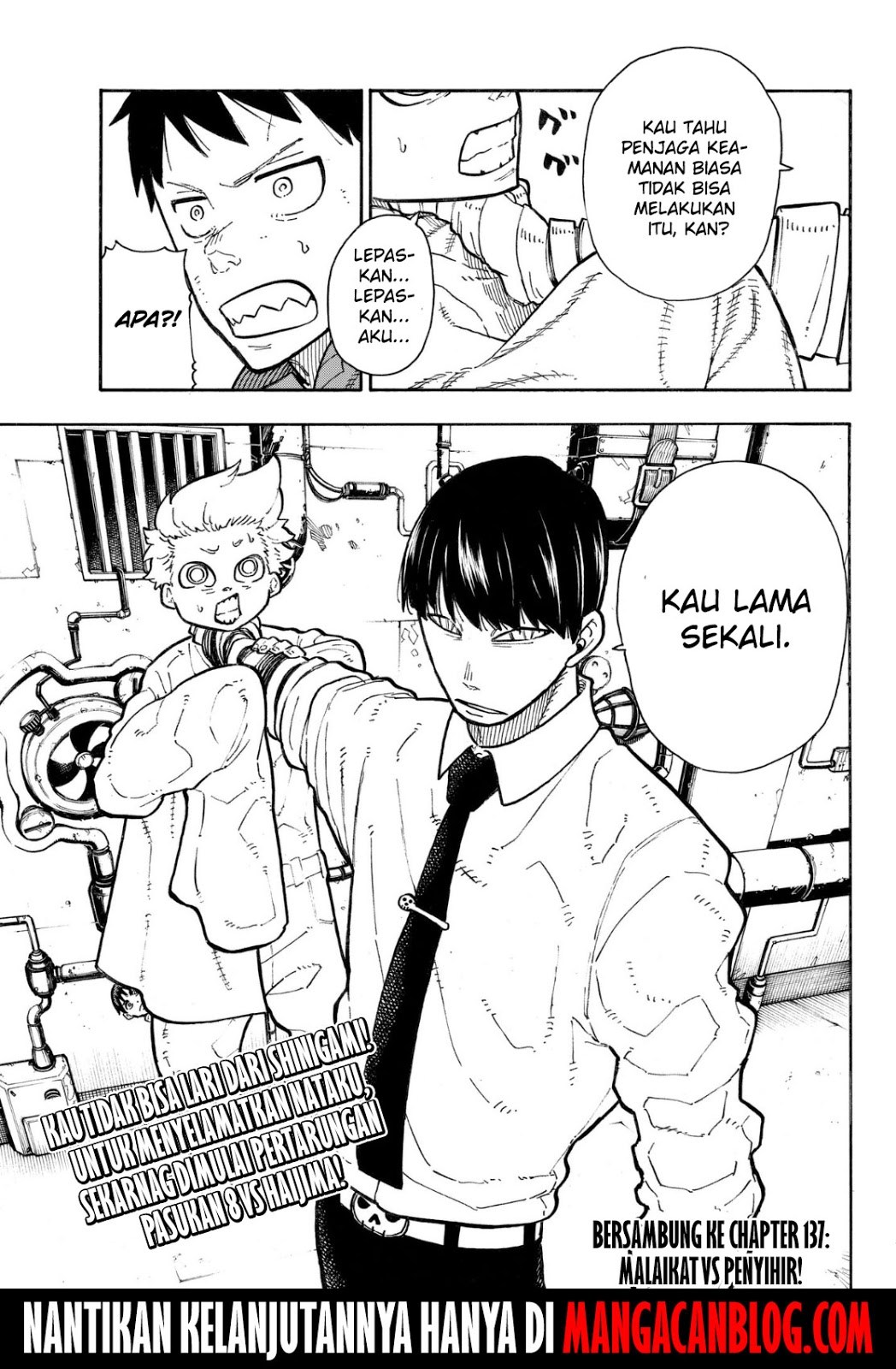 Fire Brigade of Flame Chapter 136 Bahasa Indonesia