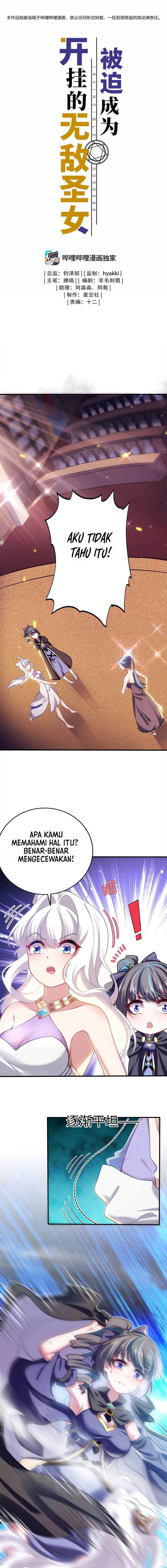 Forced To Become The Unbelievably Invincible Saintess Chapter 25 Bahasa Indonesia