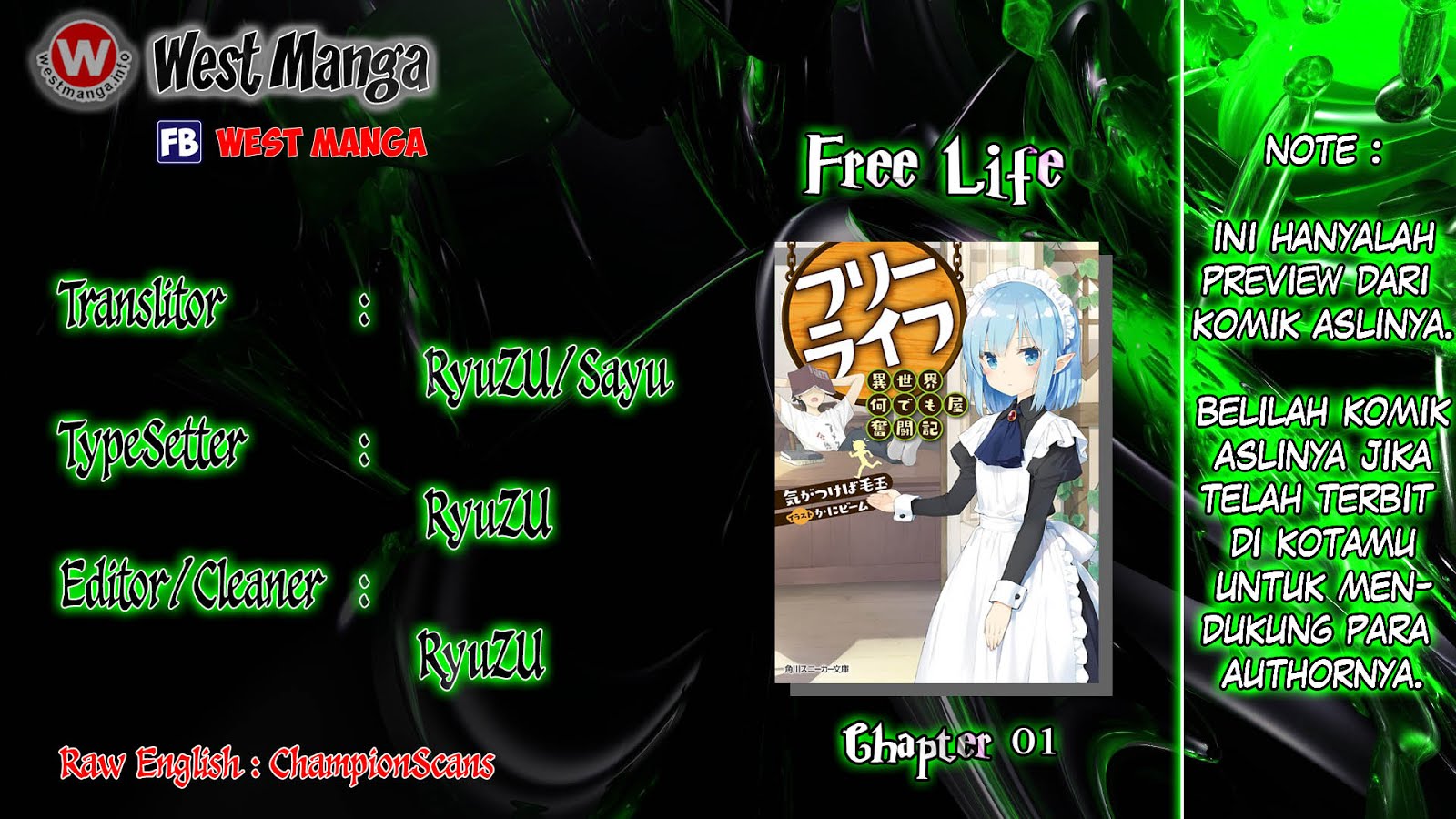 Free Life: Isekai Nandemoya Funtouki Chapter 01 Bahasa Indonesia