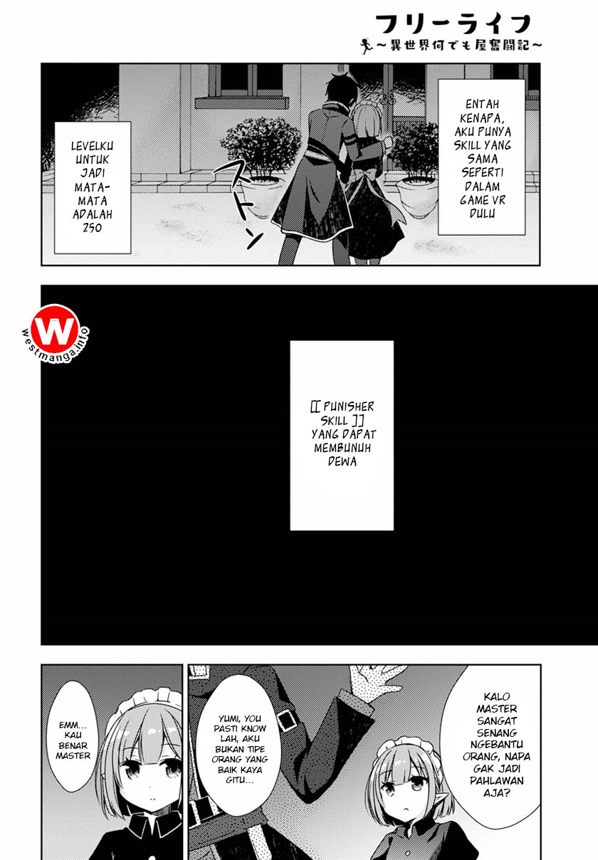 Free Life: Isekai Nandemoya Funtouki Chapter 01 Bahasa Indonesia