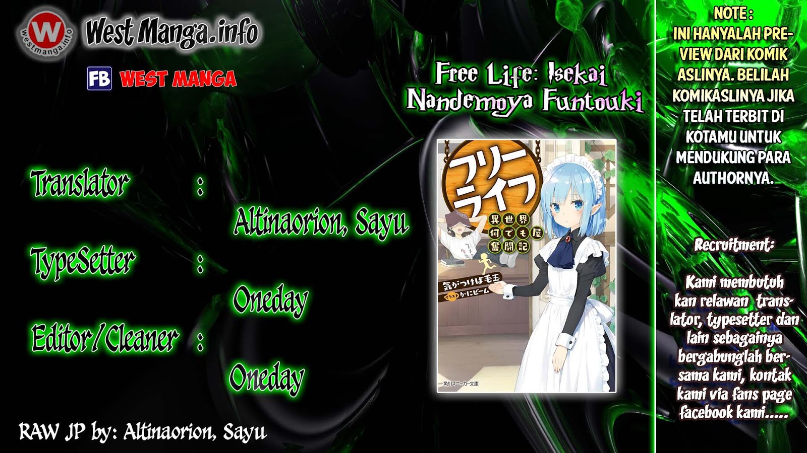 Free Life: Isekai Nandemoya Funtouki Chapter 02 Bahasa Indonesia