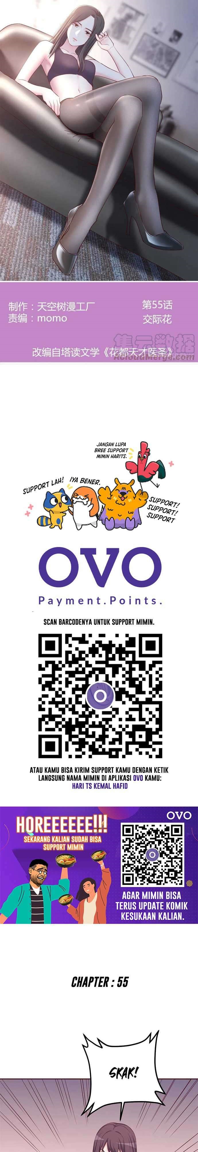 Full-level Peach Blossom Acupuncturist Chapter 55 Bahasa Indonesia