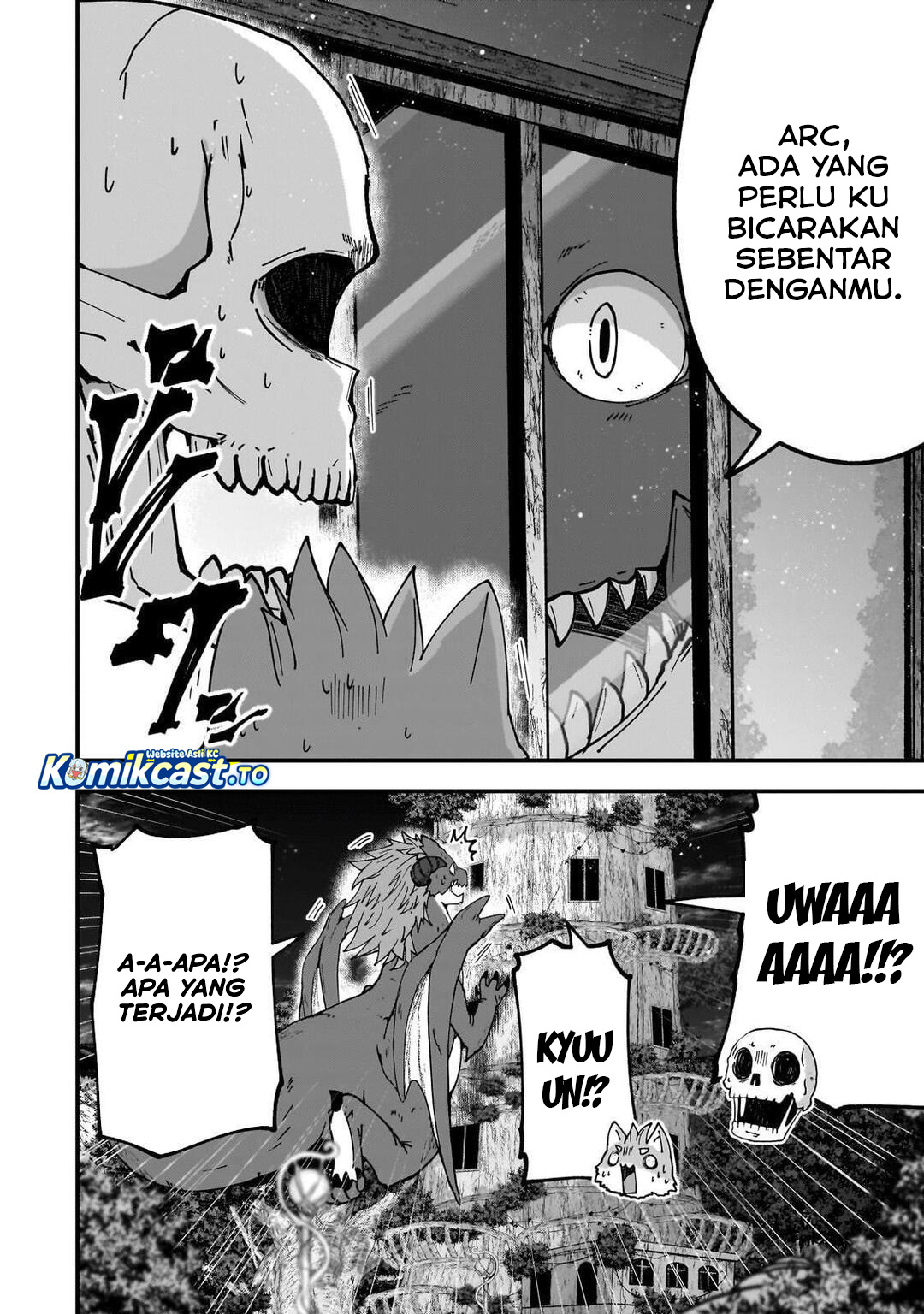 Gaikotsu Kishi-sama, Tadaima Isekai e Odekakechuu Chapter 68 Bahasa Indonesia