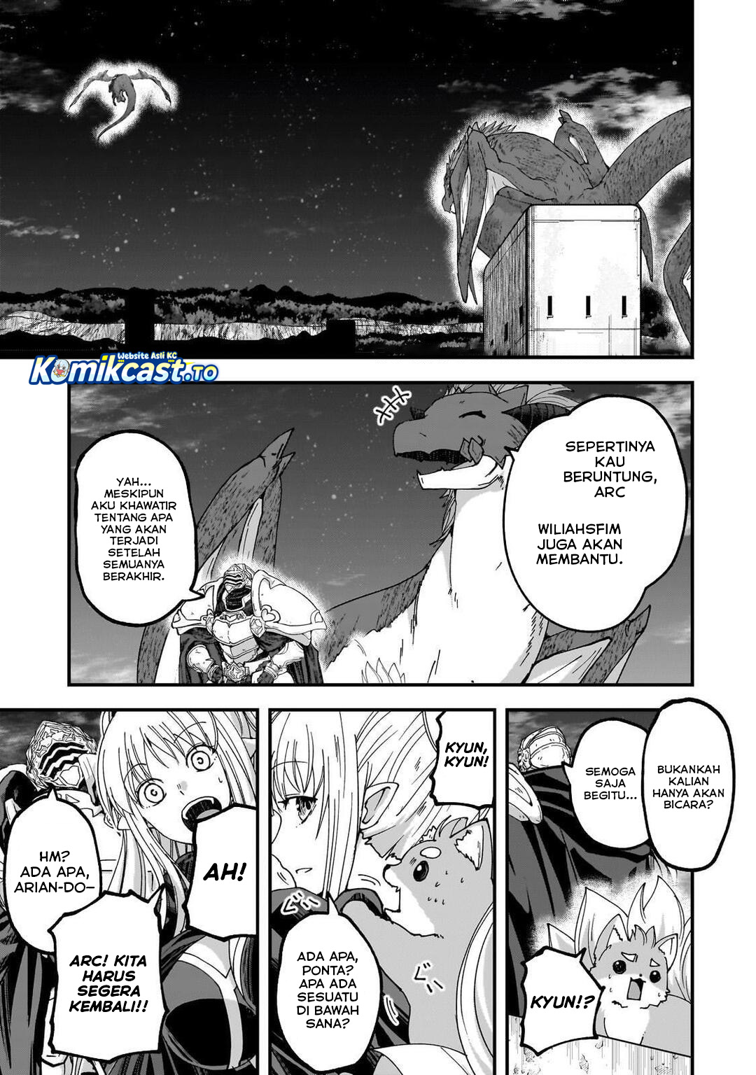 Gaikotsu Kishi-sama, Tadaima Isekai e Odekakechuu Chapter 68 Bahasa Indonesia