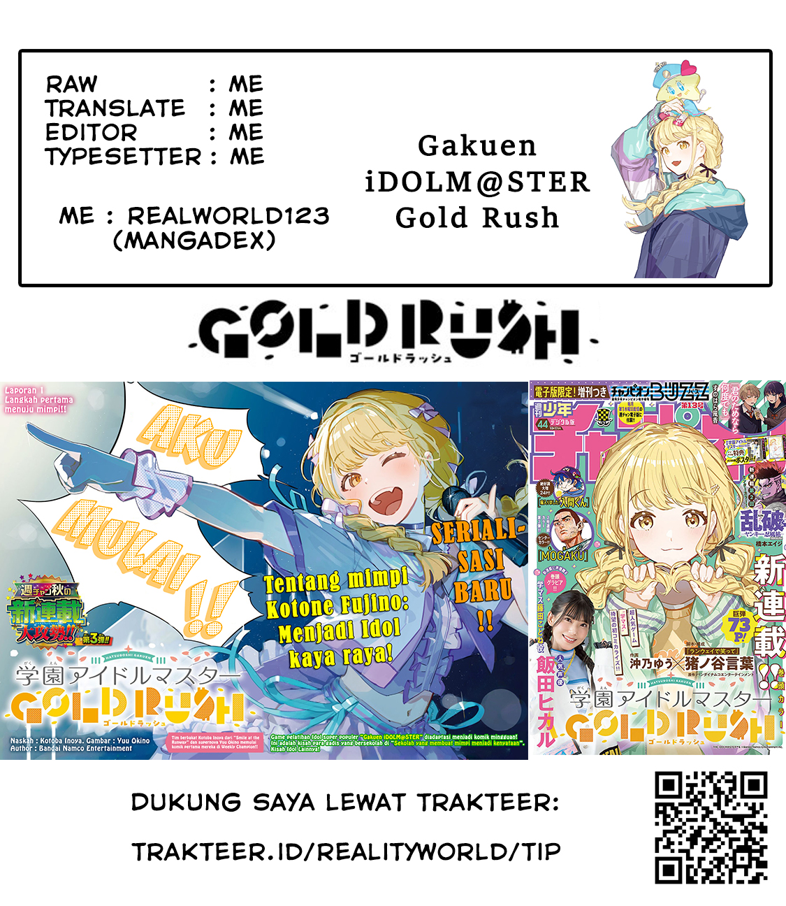 Gakuen Idolm@ster Gold Rush chapter 34