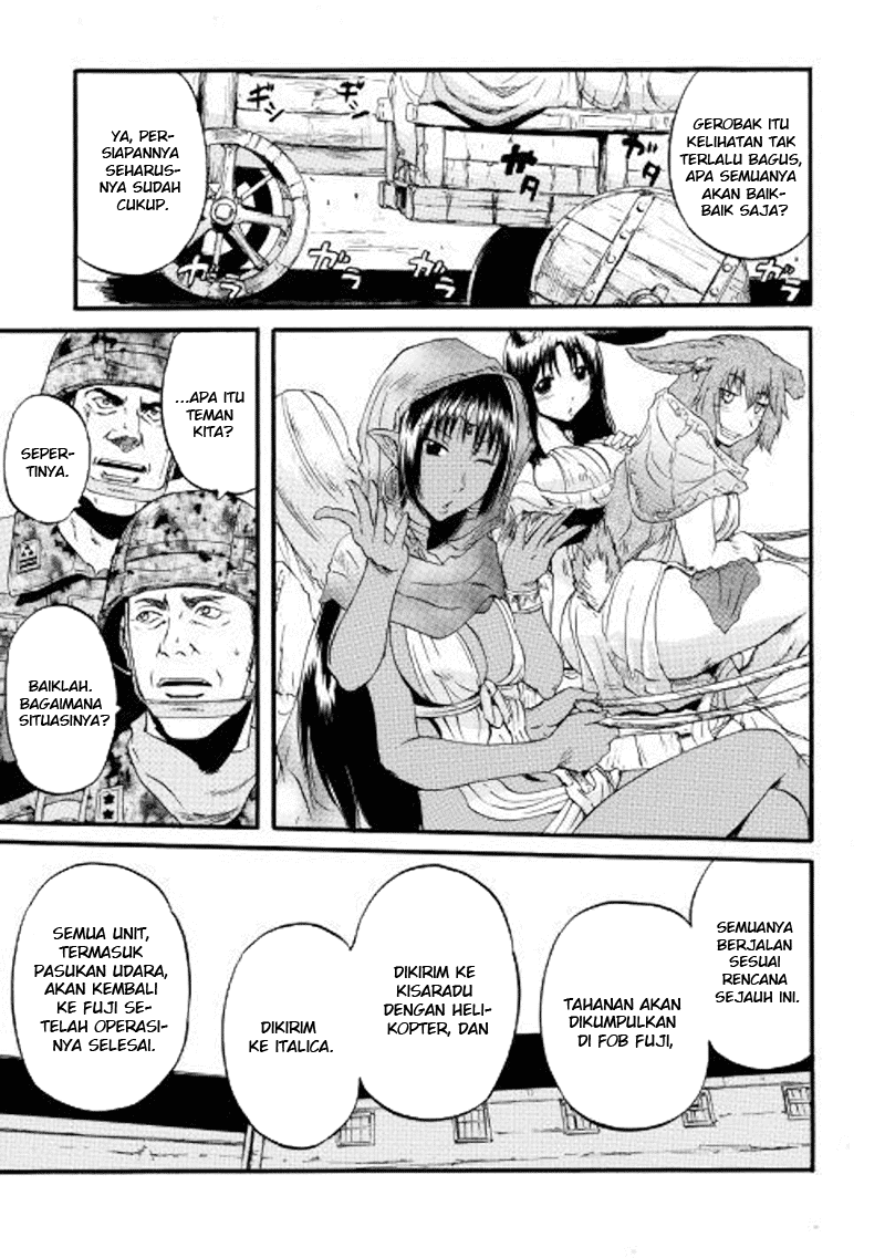 Gate – Jietai Kare no Chi nite, Kaku Tatakeri Chapter 77 Bahasa Indonesia