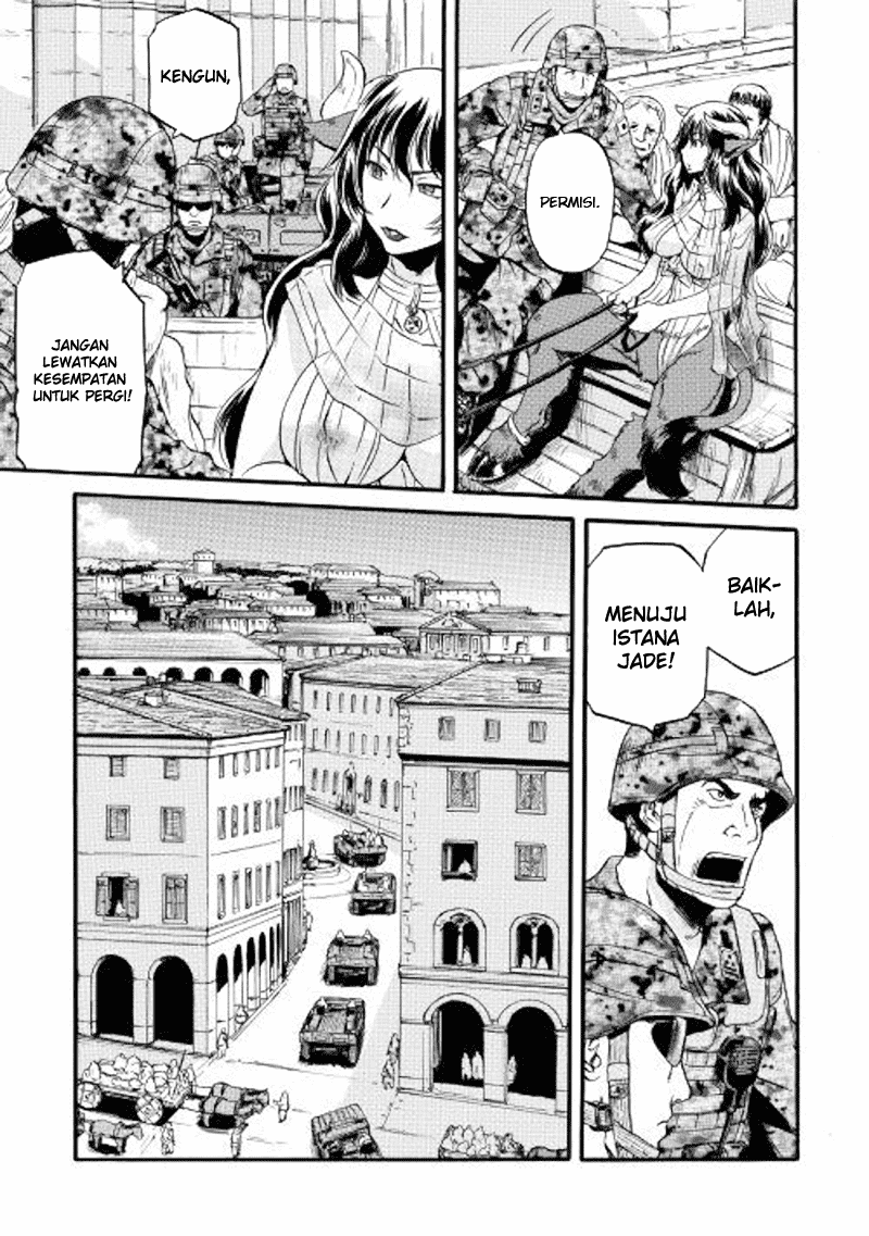 Gate – Jietai Kare no Chi nite, Kaku Tatakeri Chapter 77 Bahasa Indonesia