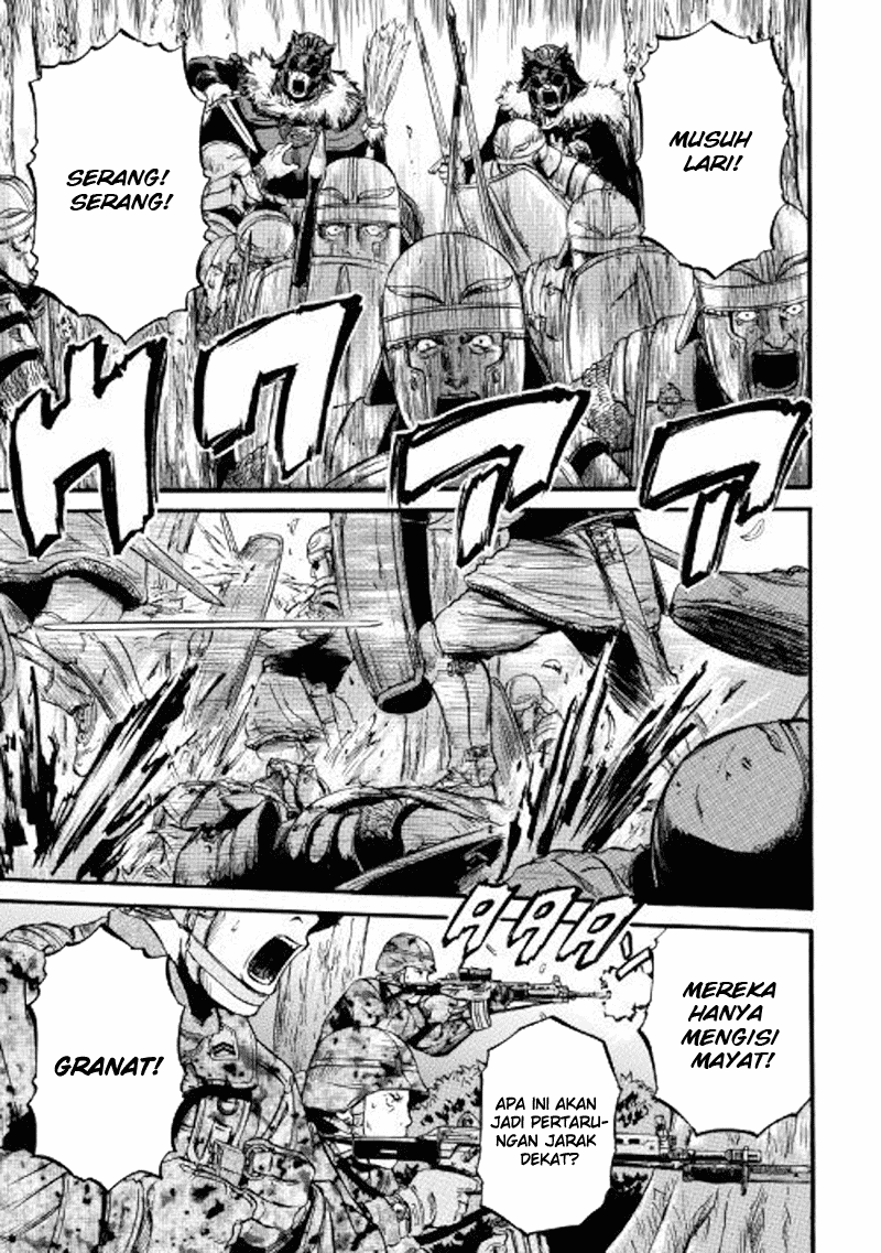 Gate – Jietai Kare no Chi nite, Kaku Tatakeri Chapter 77 Bahasa Indonesia