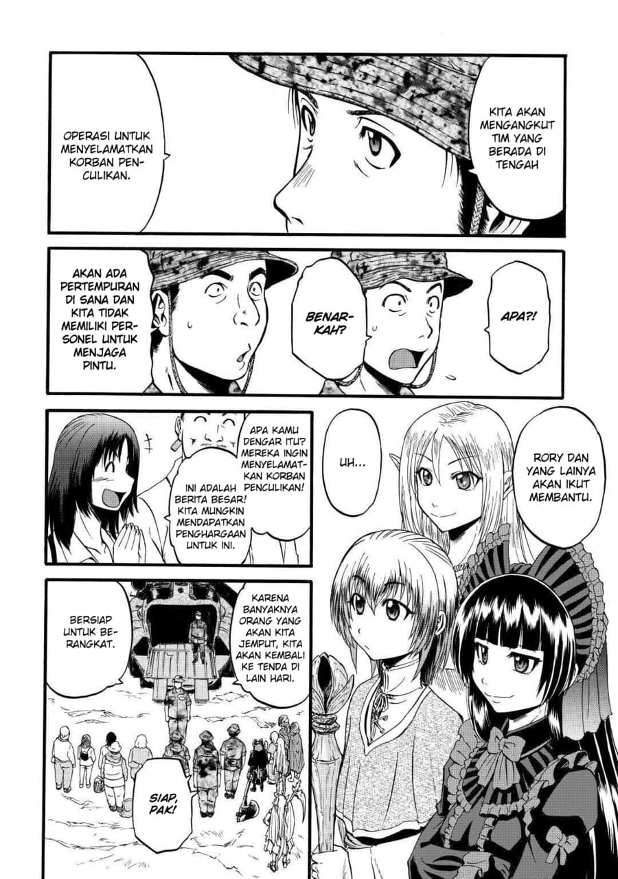 Gate – Jietai Kare no Chi nite, Kaku Tatakeri chapter 98