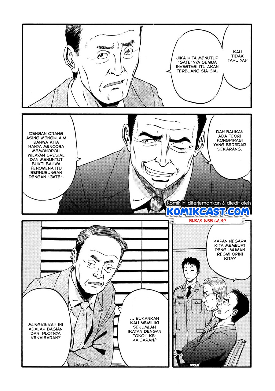 Gate – Jietai Kare no Chi nite, Kaku Tatakeri Chapter 104 Bahasa Indonesia