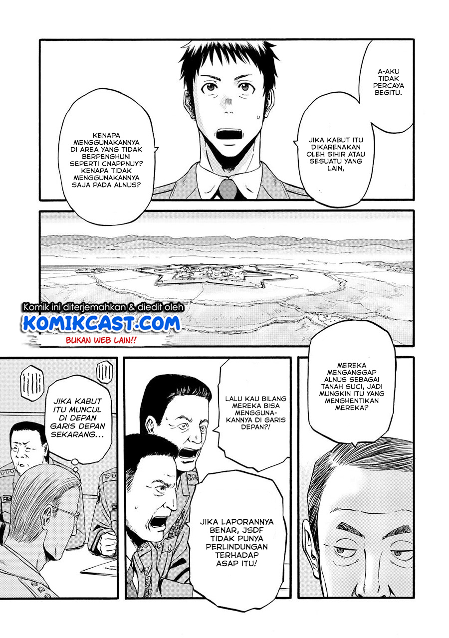 Gate – Jietai Kare no Chi nite, Kaku Tatakeri Chapter 104 Bahasa Indonesia