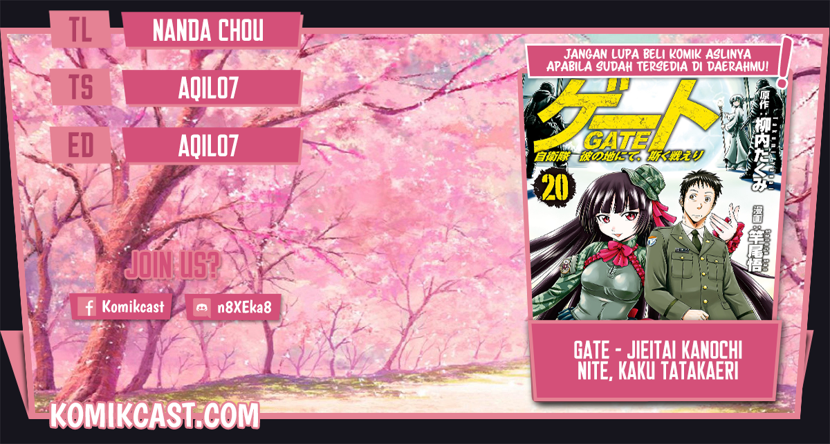 Gate – Jietai Kare no Chi nite, Kaku Tatakeri chapter 108