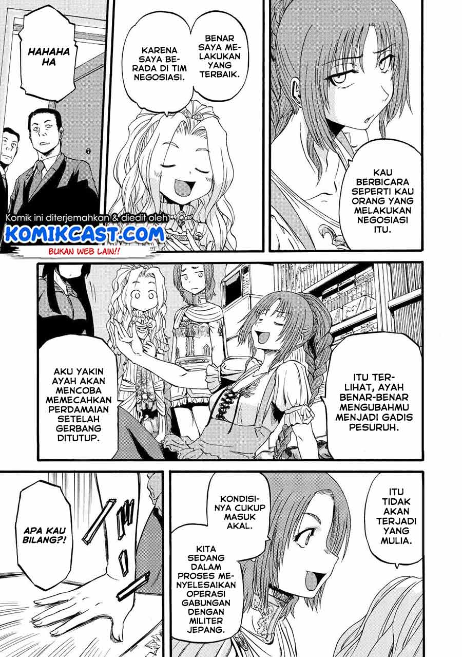 Gate – Jietai Kare no Chi nite, Kaku Tatakeri Chapter 110 Bahasa Indonesia