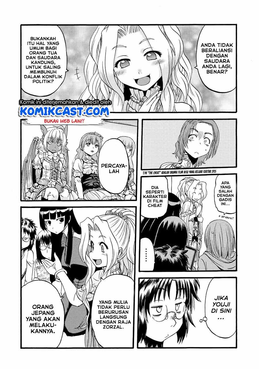 Gate – Jietai Kare no Chi nite, Kaku Tatakeri Chapter 110 Bahasa Indonesia