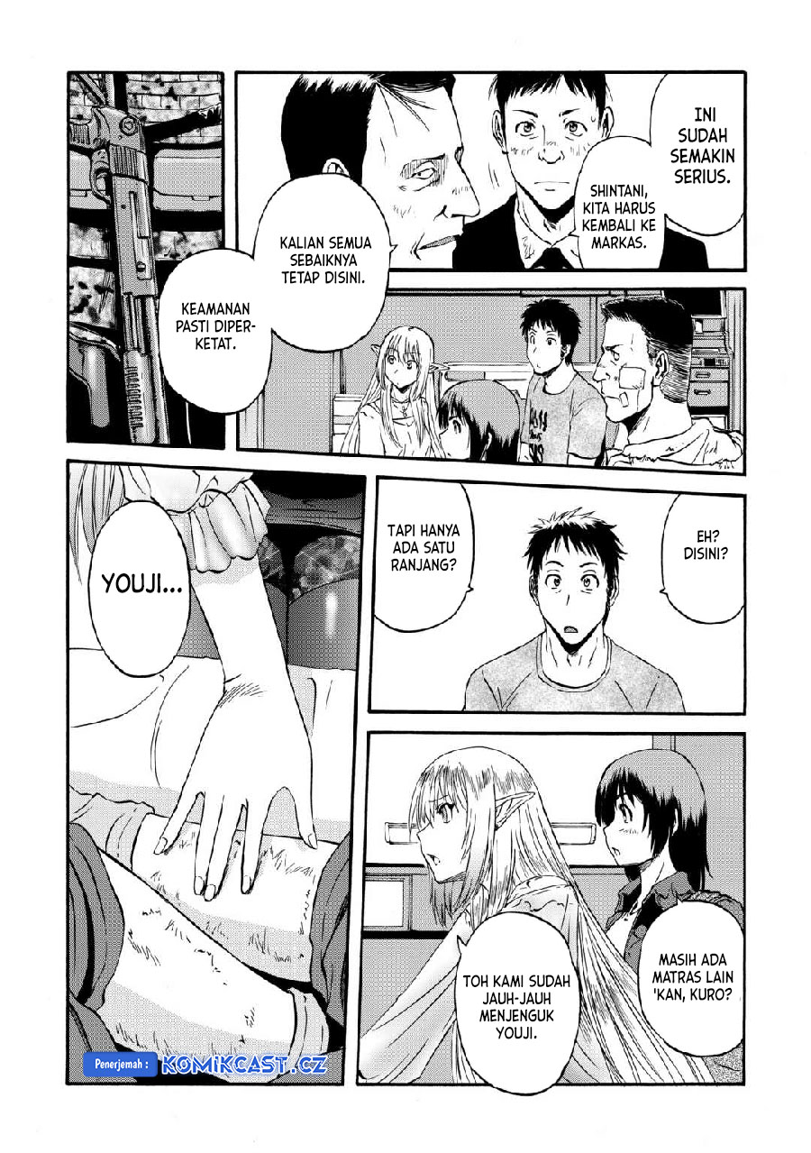 Gate – Jietai Kare no Chi nite, Kaku Tatakeri Chapter 133 Bahasa Indonesia