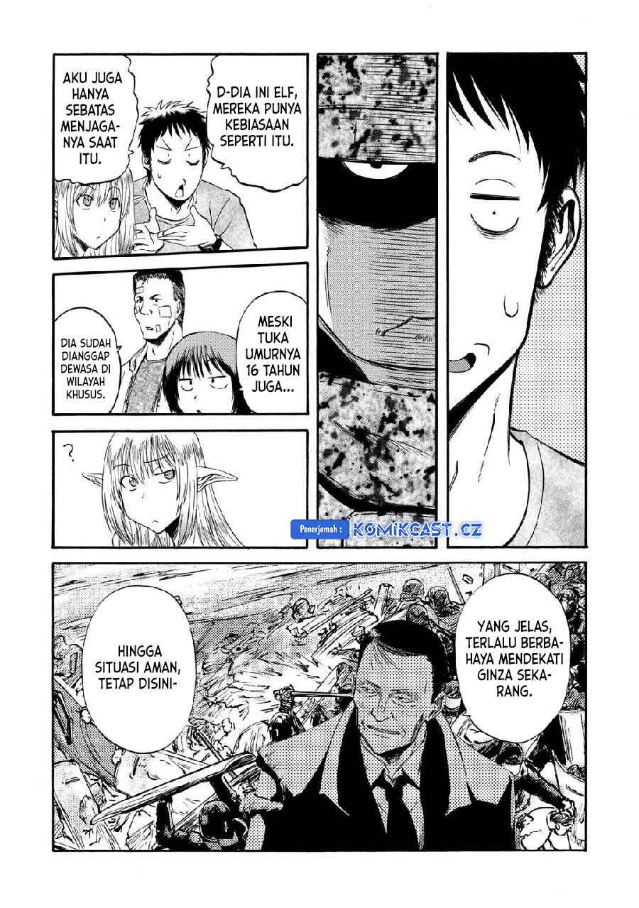 Gate – Jietai Kare no Chi nite, Kaku Tatakeri Chapter 133 Bahasa Indonesia