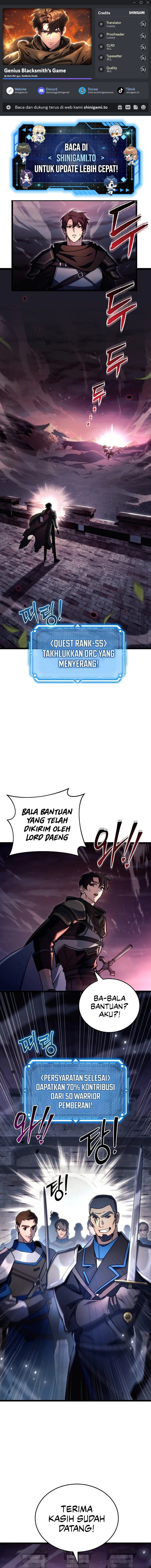 Genius Blacksmith’s Game chapter 8