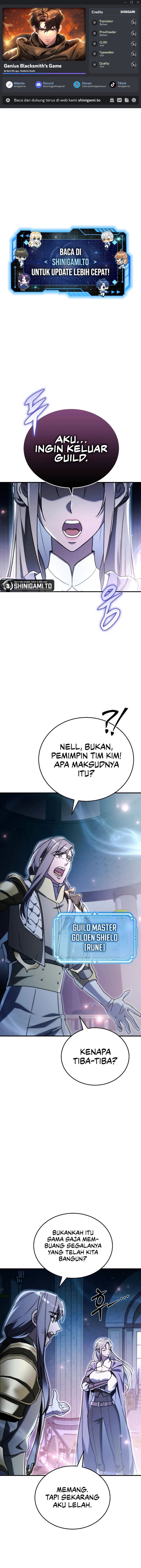 Genius Blacksmith’s Game chapter 15