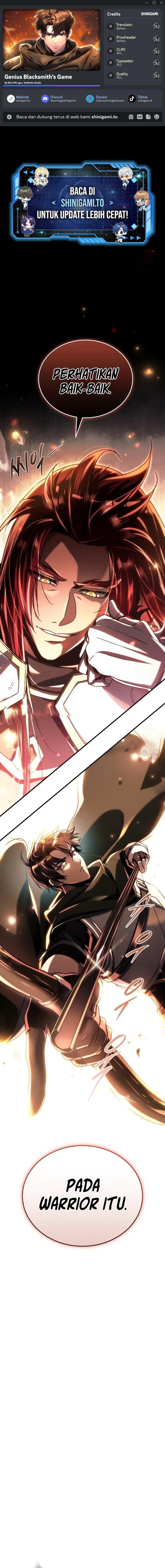 Genius Blacksmith’s Game Chapter 18 Bahasa Indonesia