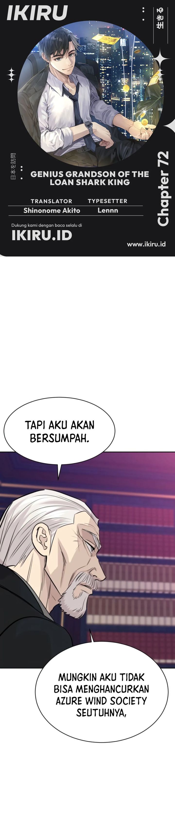Genius Grandson of the Loan Shark King Chapter 72 Bahasa Indonesia