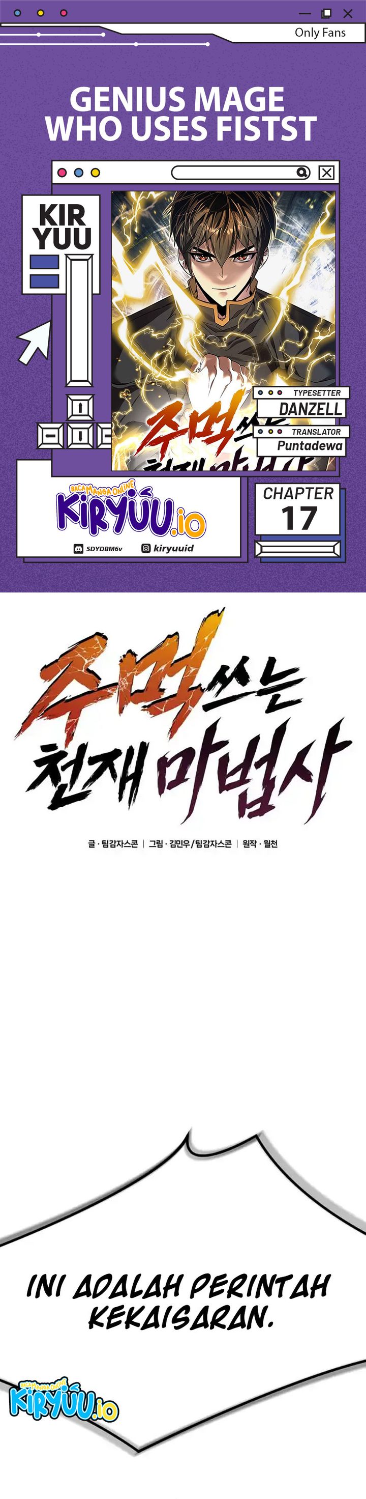 Genius Mage Who Uses Fists Chapter 17 Bahasa Indonesia
