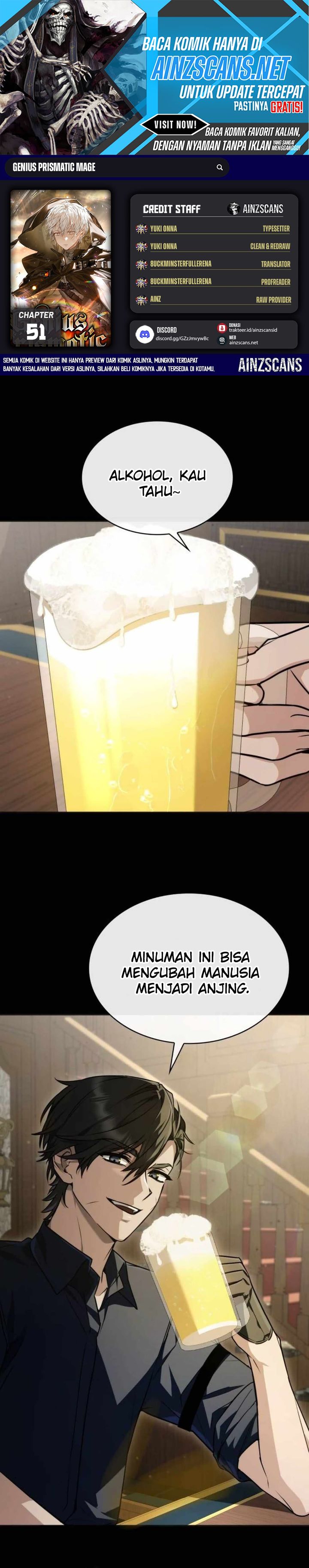 Genius Prismatic Mage Chapter 50 Bahasa Indonesia