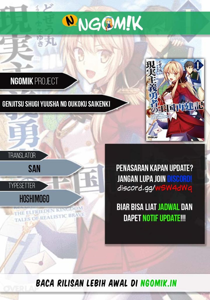 Genjitsushugisha no Oukokukaizouki Chapter 35 Bahasa Indonesia