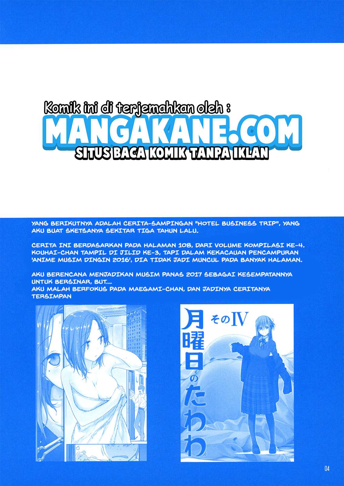 Getsuyoubi no Tawawa Chapter 09.91 Bahasa Indonesia