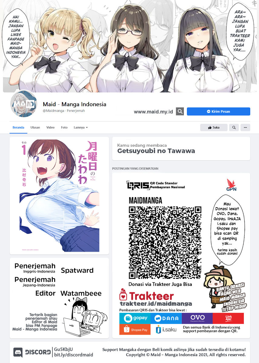 Getsuyoubi no Tawawa (Serialization) Chapter 09 Bahasa Indonesia