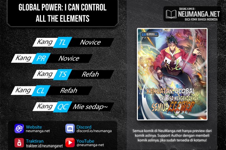 Global Power: I Can Control All The Elements chapter 8
