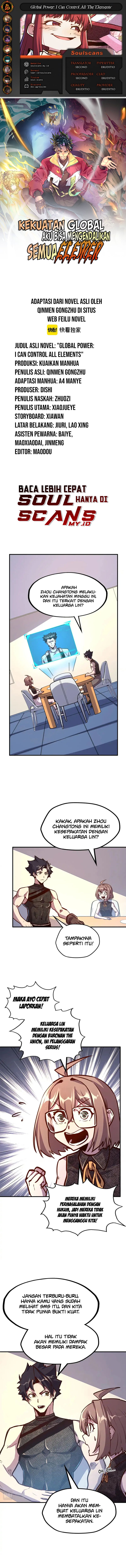 Global Power: I Can Control All The Elements Chapter 28 Bahasa Indonesia