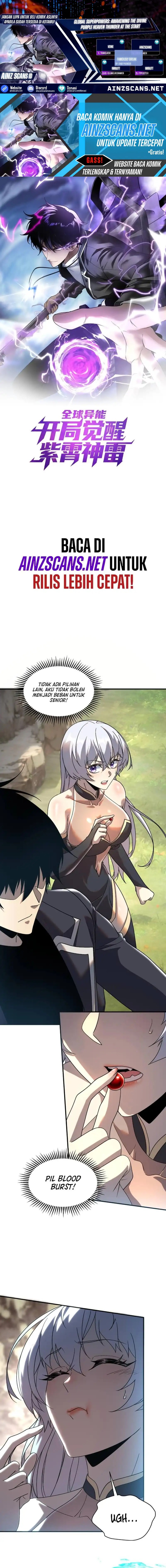 Global Superpowers: Awakening the Zixiao Divine Thunder at the Beginning Chapter 23 Bahasa Indonesia