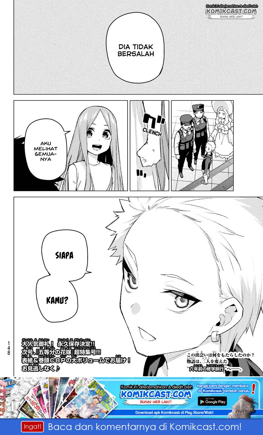 Go-toubun no Hanayome Chapter 87 Bahasa Indonesia