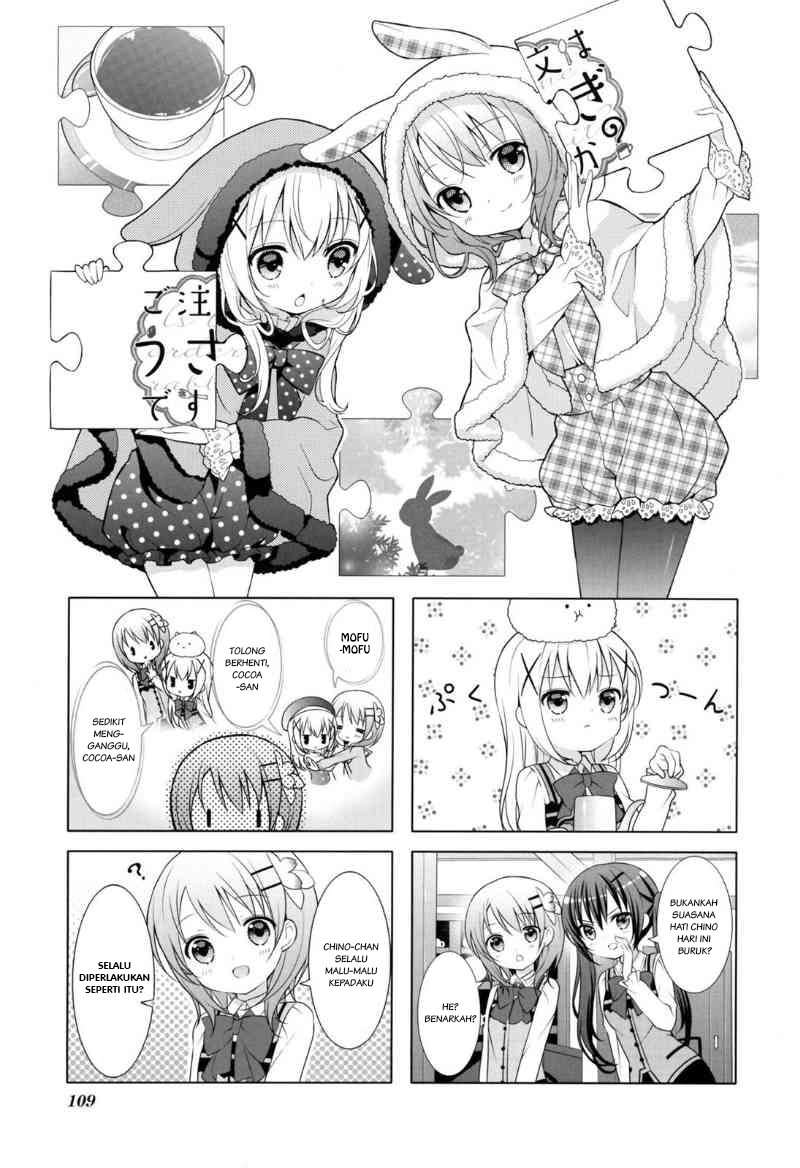 Gochuumon wa Usagi Desu ka? Chapter 13 Bahasa Indonesia