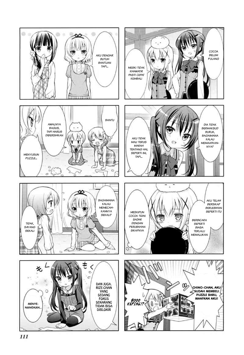 Gochuumon wa Usagi Desu ka? Chapter 13 Bahasa Indonesia
