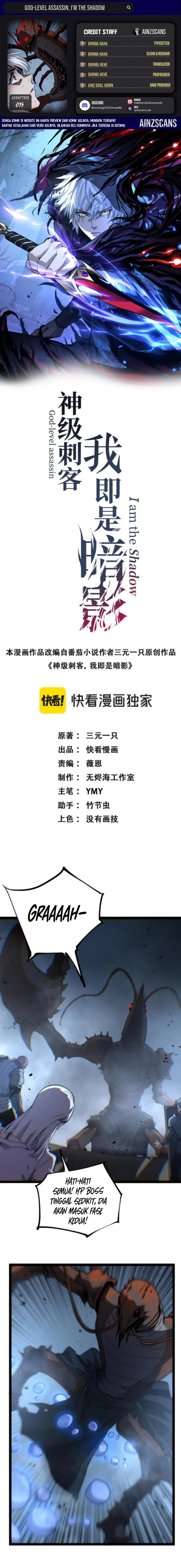 God-level Assassin, I’m the Shadow Chapter 75 Bahasa Indonesia