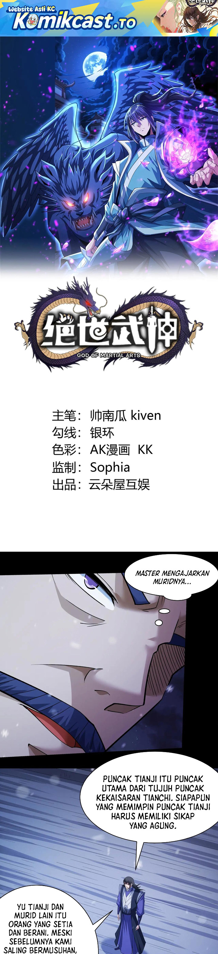 God of Martial Arts Chapter 1001 Bahasa Indonesia