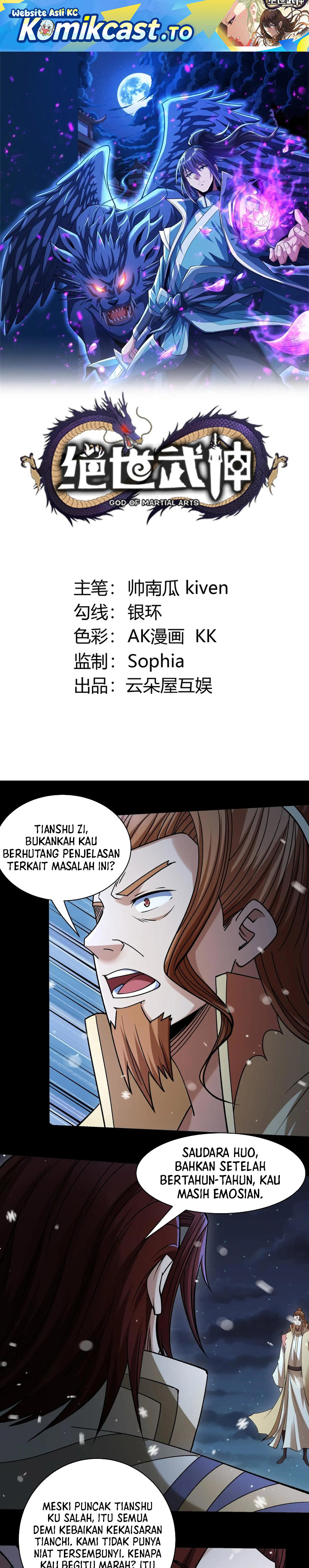 God of Martial Arts Chapter 1003 Bahasa Indonesia