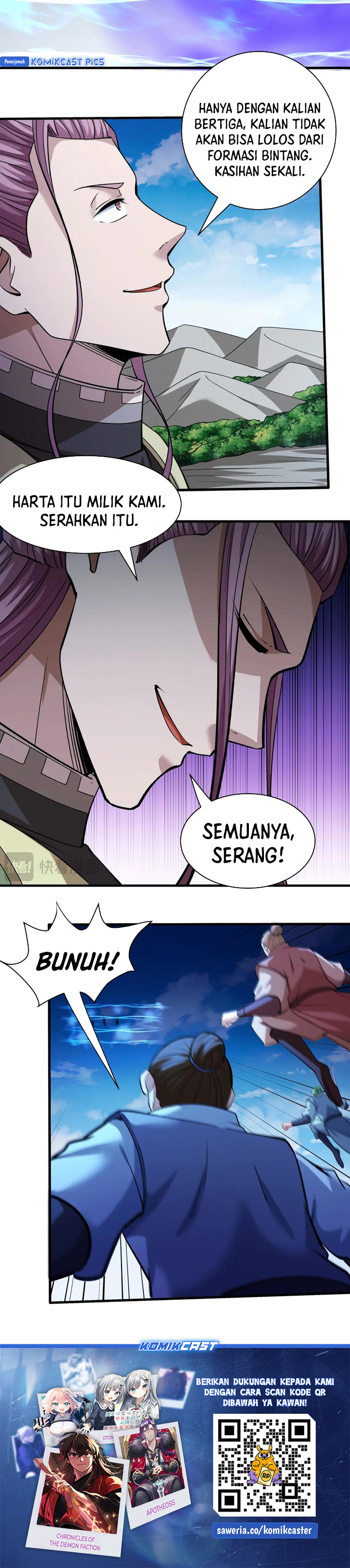 God of Martial Arts Chapter 938 Bahasa Indonesia