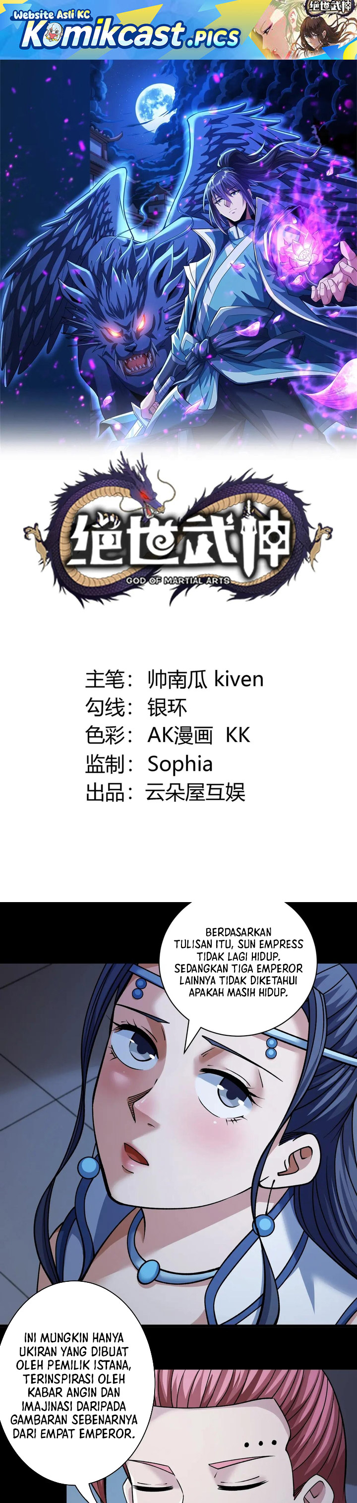 God of Martial Arts Chapter 960 Bahasa Indonesia