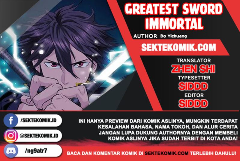 Greatest Sword Immortal Chapter 78 Bahasa Indonesia