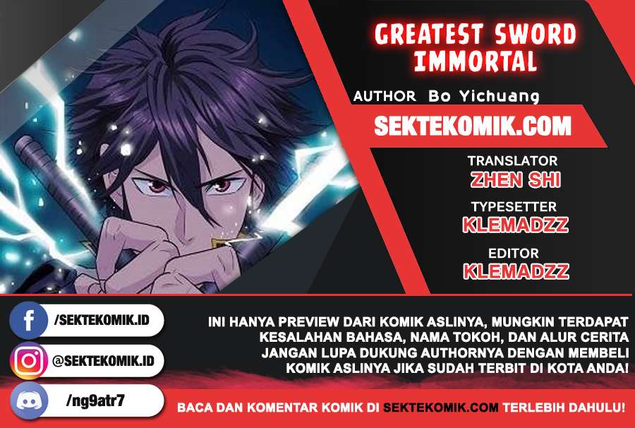 Greatest Sword Immortal Chapter 125 Bahasa Indonesia