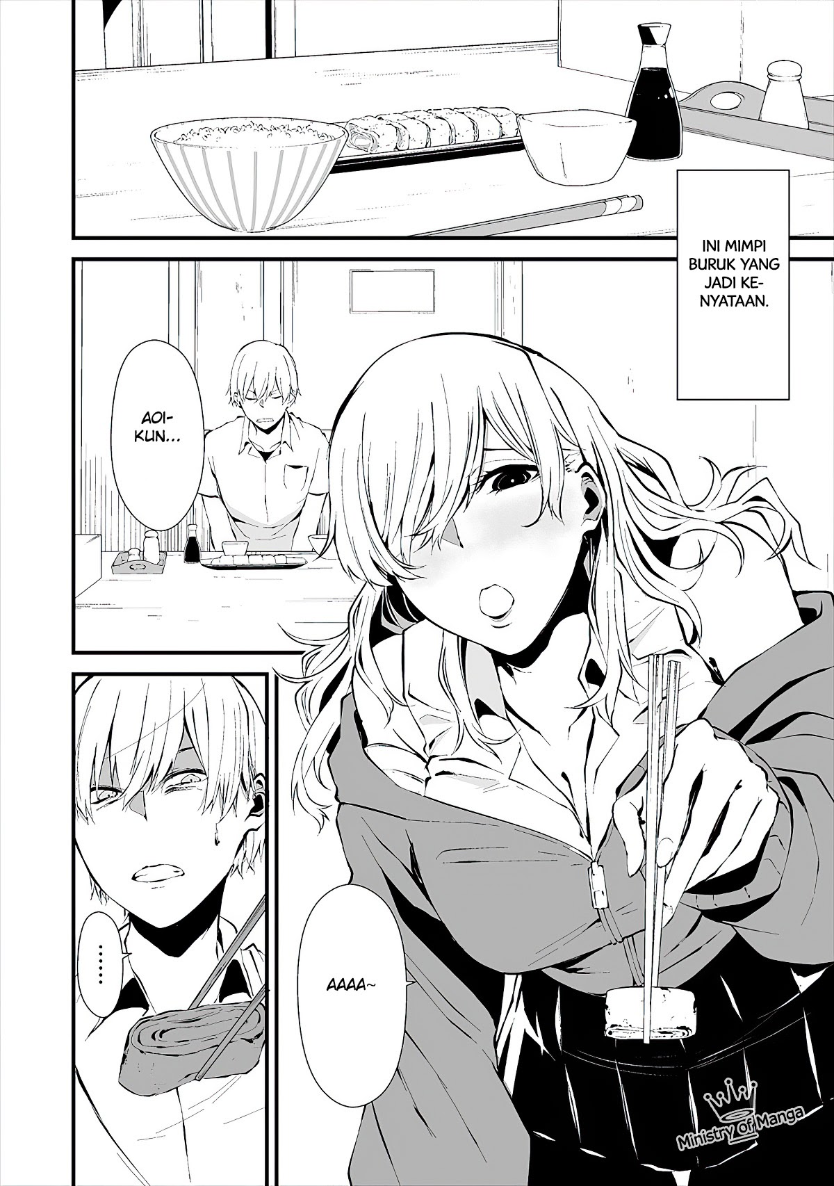 Hachigatsu Kokonoka Boku wa Kimi ni Kuwareru. Chapter 02 Bahasa Indonesia