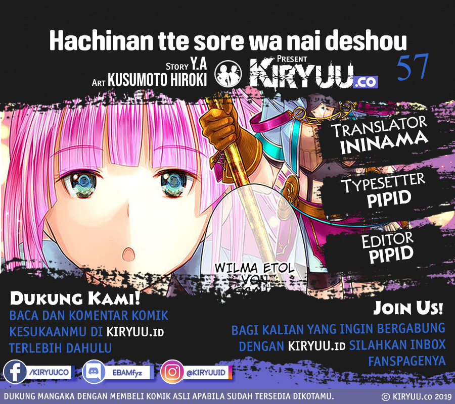 Hachinan tte Sore wa Nai Deshou Chapter 57 Bahasa Indonesia