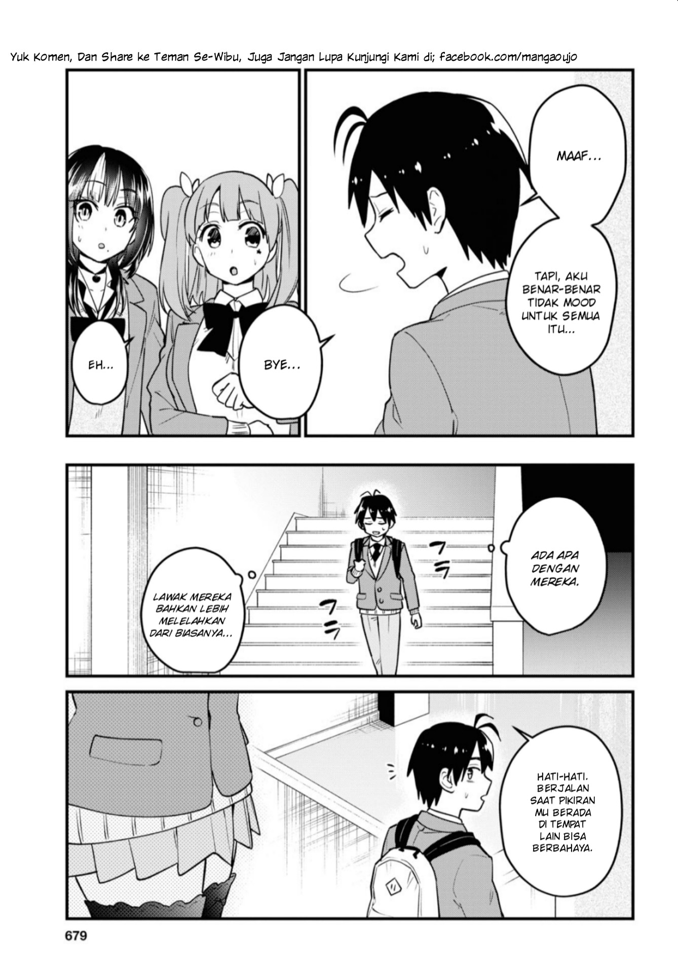 Hajimete no Gal Chapter 92 Bahasa Indonesia