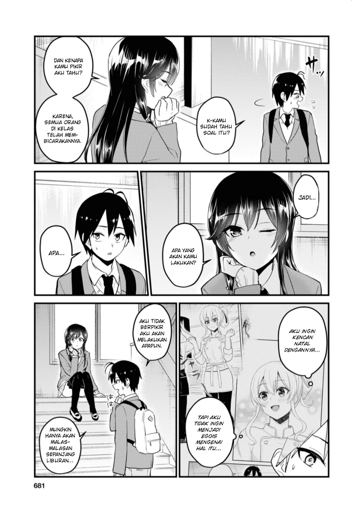 Hajimete no Gal Chapter 92 Bahasa Indonesia