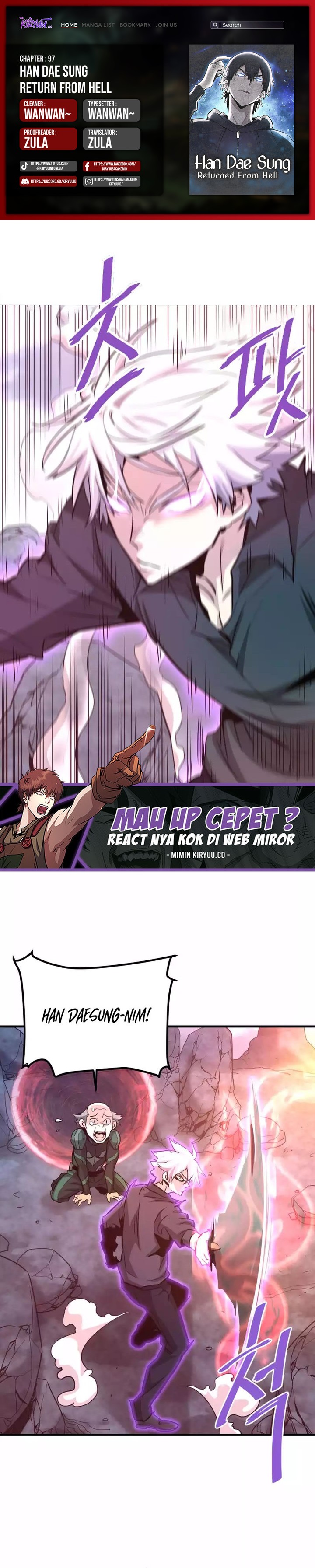 Han Dae Sung Returned From Hell chapter 97