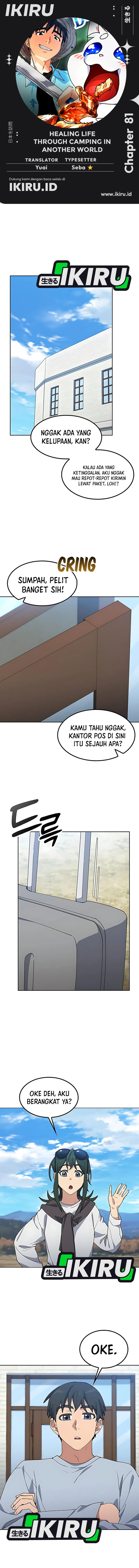 Healing Life Through Camping in Another World Chapter 81 Bahasa Indonesia